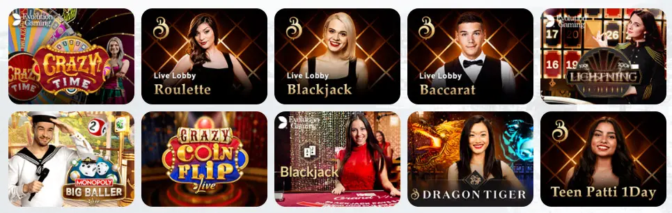 Jeux de casino en direct ROOSTAKE CASINO